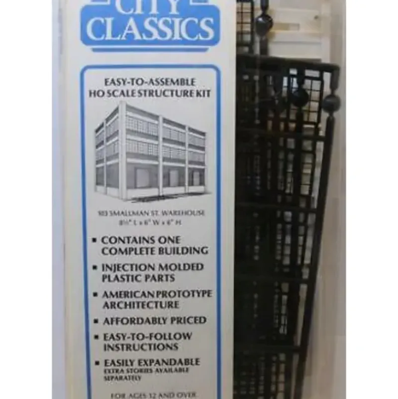 Trains|City Classics 104 HO 2-Extra Stories for Smallman St. Warehouse Building Kit - Model Train Junction: Quality Parts and Art Supplies
