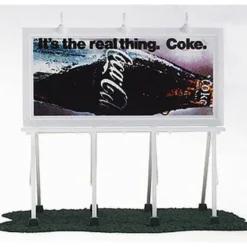 Trains|Coca-Cola 8256 HO Its the Real Thing Billboard - Model Train Junction: Quality Parts and Art Supplies