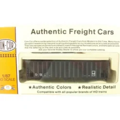 Trains|Con-Cor 9350 Data Black 100 Ton 15p Hopper - Model Train Junction: Quality Parts and Art Supplies