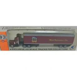 Trains|Con-Cor 0004-001078 HO 60 Anniversary Peterbilt W/48'''' Maroon Tractor Trailer - Model Train Junction: Quality Parts and Art Supplies