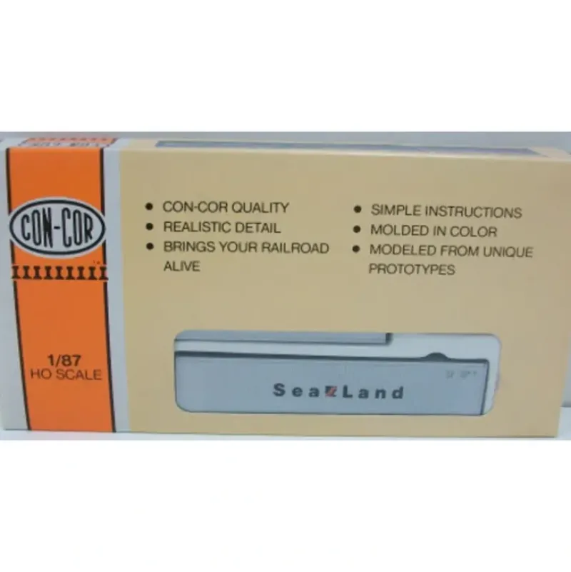 Trains|Con-Cor 8303 HO 40' Ribbed Container Sealand - Model Train Junction: Quality Parts and Art Supplies