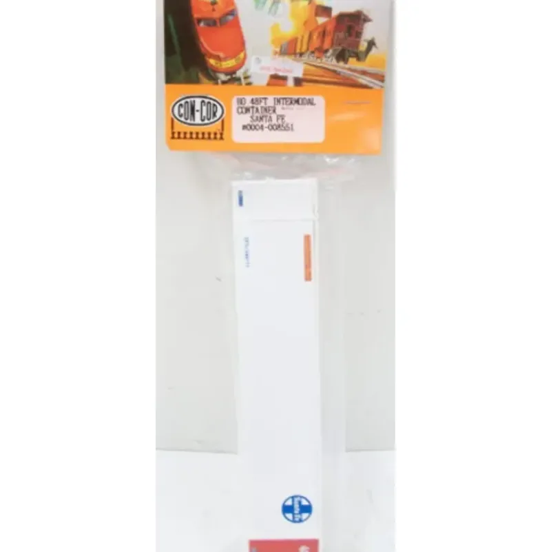Trains|Con-Cor 0004-008551 HO Santa Fe 48' Intermodal Container - Model Train Junction: Quality Parts and Art Supplies
