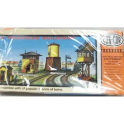 Trains|Con-Cor 9002 HO Scale 4 Trackside Buildings Kit - Model Train Junction: Quality Parts and Art Supplies