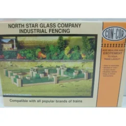Trains|Con-Cor 002-009073 HO Scale North Star Glass Company Industrial Fencing - Model Train Junction: Quality Parts and Art Supplies