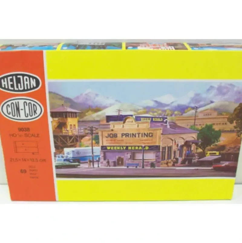 Trains|Con-Cor 9038 HO The Weekly Herald Printing Building Kit - Model Train Junction: Quality Parts and Art Supplies