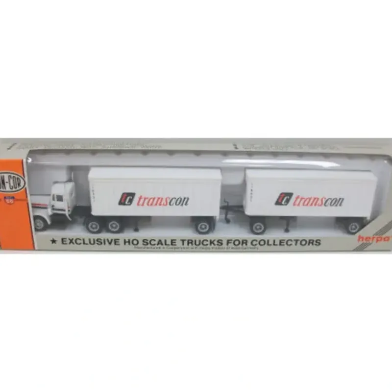 Trains|Con-Cor 1029 HO Transcon Tractor/27' Twin Trailers - Model Train Junction: Quality Parts and Art Supplies