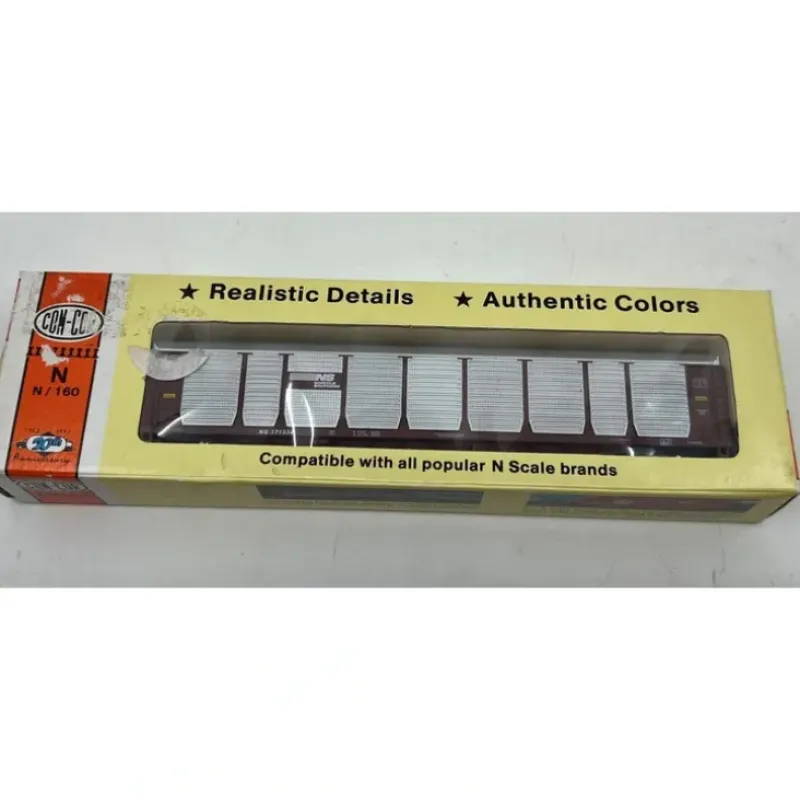Trains|Con-Cor 0001-603011(01) N Scale Northfolk Southern Auto Rack Car #171334 - Model Train Junction: Quality Parts and Art Supplies