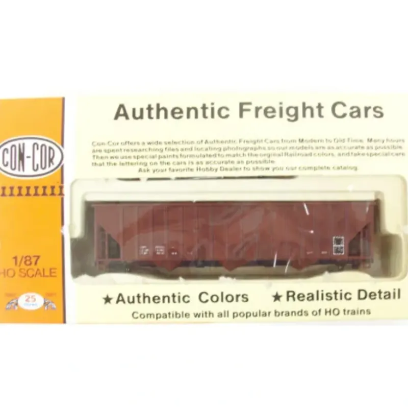 Trains|Con-Cor 9351 Tuscan Red 100 Ton 15p Coal Hopper - Model Train Junction: Quality Parts and Art Supplies