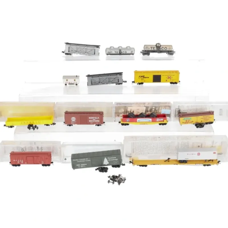 Trains|Con-Cor & Others N Scale Assorted Freight Cars [13] VG - Model Train Junction: Quality Parts and Art Supplies