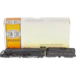 Trains|Con-Cor 0001-03201D Norfolk & Western 2-8-8-2 Steam Locomotive & Tender EX/Box - Model Train Junction: Quality Parts and Art Supplies