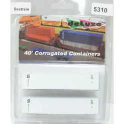 Trains|Deluxe Innovations 5310 N Scale 40' Corrugated Containers (2) - Model Train Junction: Quality Parts and Art Supplies