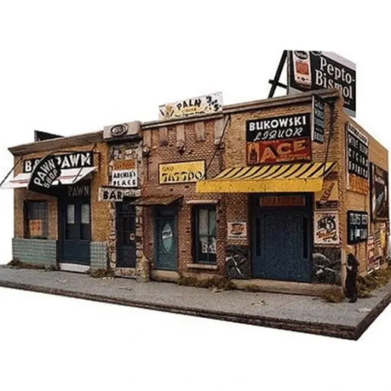 Trains|Downtown Deco DD-1000 HO Addams Ave. Part One Building Kit - Model Train Junction: Quality Parts and Art Supplies