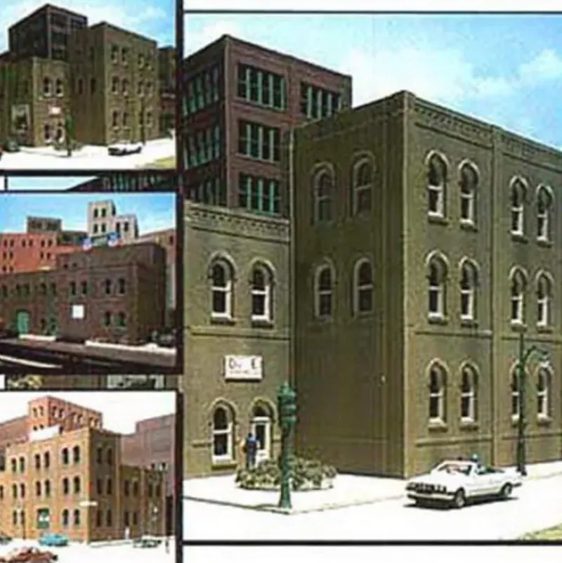 Trains|DPM 36100 HO Arched Window Industrial Building Kit - Model Train Junction: Quality Parts and Art Supplies