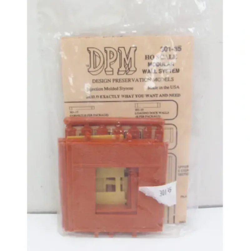 Trains|DPM 301-35 HO Dock Level Wall Sections w/Overhead Door Kit - Model Train Junction: Quality Parts and Art Supplies