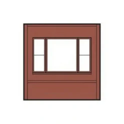 Trains|DPM 301-63 HO Dock Level Wall Sections W/20th Century Window Kit - Model Train Junction: Quality Parts and Art Supplies