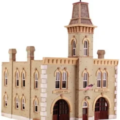Trains|DPM 12400 HO Fire Station No. 3 Kit - Model Train Junction: Quality Parts and Art Supplies