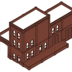 Trains|DPM 35300 HO Four-in-One #2 Industry/Warehouse 213 Piece Modular Kit - Model Train Junction: Quality Parts and Art Supplies