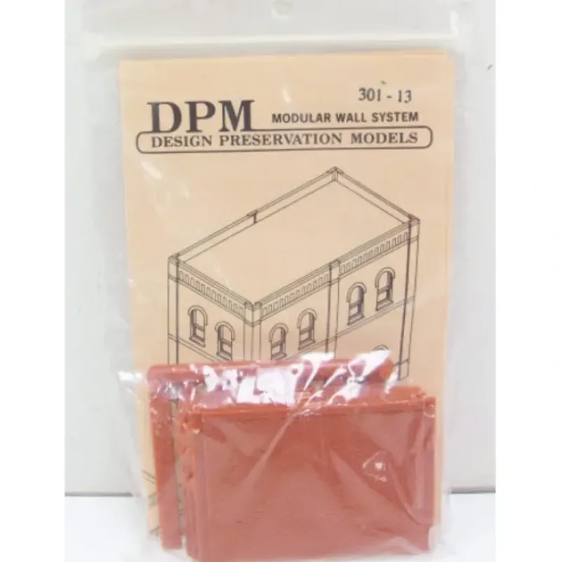 Trains|DPM 301-13 HO One-Story Blank Wall Kit - Model Train Junction: Quality Parts and Art Supplies
