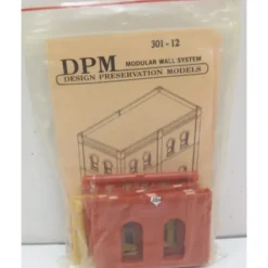 Trains|DPM 301-12 HO One-Story Wall Sections With Arched Window Building Kit - Model Train Junction: Quality Parts and Art Supplies