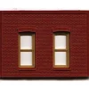 Trains|DPM 301-30 HO One-Story Wall Section W/Rectangular Windows Kit - Model Train Junction: Quality Parts and Art Supplies