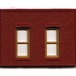 Trains|DPM 301-30 HO One-Story Wall Section W/Rectangular Windows Kit - Model Train Junction: Quality Parts and Art Supplies