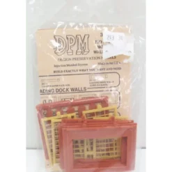 Trains|DPM 301-75 HO One-Story Wall Sections W/Steel Sash Window Kit - Model Train Junction: Quality Parts and Art Supplies