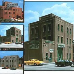 Trains|DPM 36200 HO Rectangular Window Industrial Building Kit - Model Train Junction: Quality Parts and Art Supplies