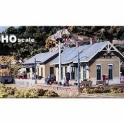 Trains|DPM 40500 HO Scale Coal River Passenger & Freight Depots Detailed Edition Kit - Model Train Junction: Quality Parts and Art Supplies