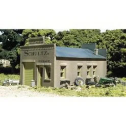 Trains|DPM 20100 HO Scale Schlutz's Garage Building Kit - Model Train Junction: Quality Parts and Art Supplies