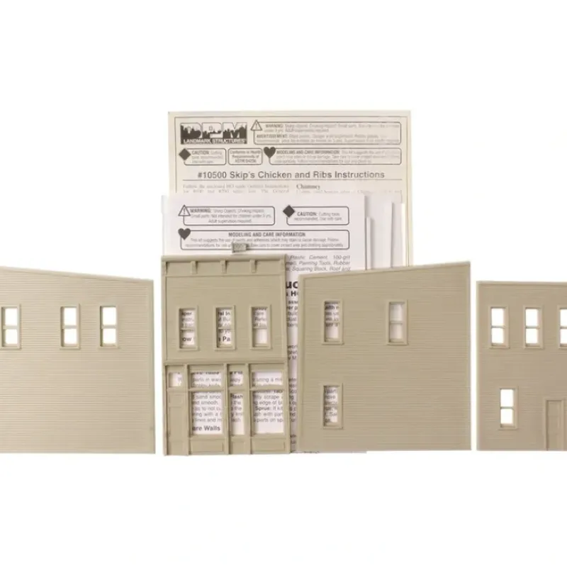 Trains|DPM 10500 HO Skip's Chicken & Ribs Building Kit - Model Train Junction: Quality Parts and Art Supplies