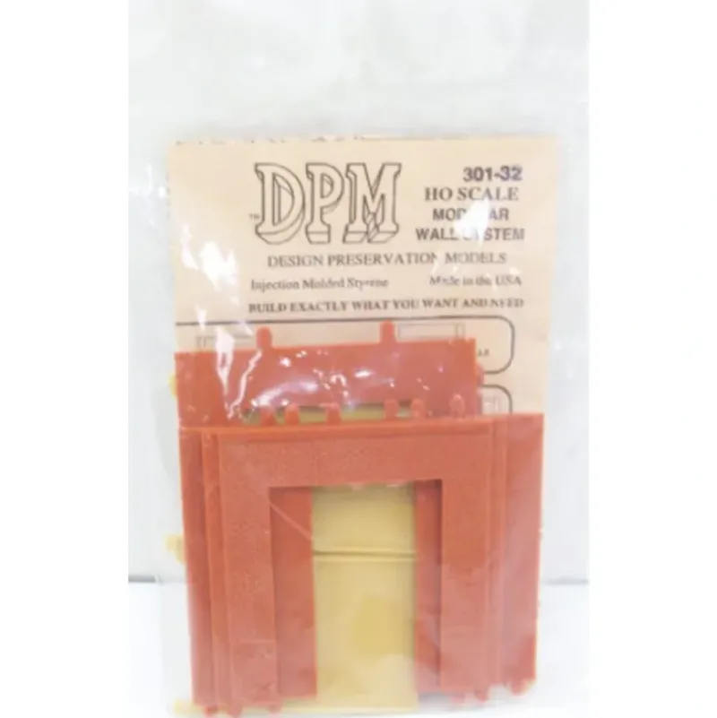 Trains|DPM 301-32 HO Street Level Wall Sections W/Overhead Door Kit - Model Train Junction: Quality Parts and Art Supplies