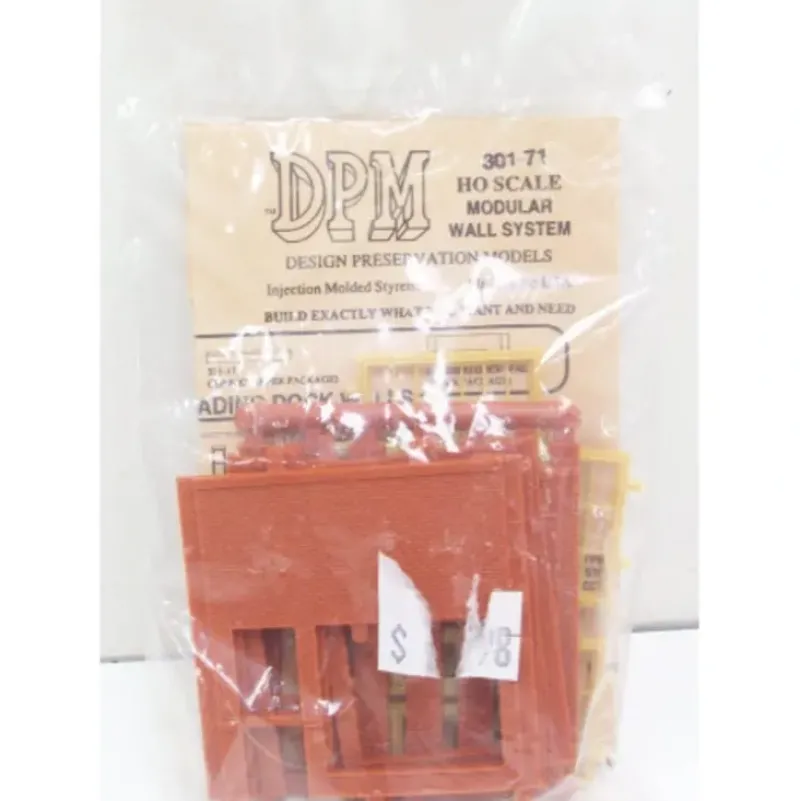 Trains|DPM 301-71 HO Street Level Wall Sections W/Steel Sash Entry Kit - Model Train Junction: Quality Parts and Art Supplies