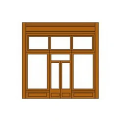 Trains|DPM 301-61 HO Street Level Wall Sections W/20th Century Entry Kit - Model Train Junction: Quality Parts and Art Supplies