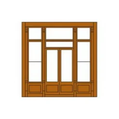 Trains|DPM 301-41 HO Street Level Wall Sections W/Victorian Entry Kit - Model Train Junction: Quality Parts and Art Supplies