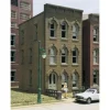 Trains|DPM 11000 HO Townhouse # 2 Structure 2-1/2" W x 4-1/4" D x 4-7/8" H Building Kit - Model Train Junction: Quality Parts and Art Supplies