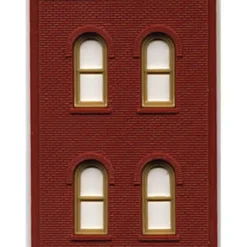 Trains|DPM 301-08 HO Two-Story Arched Wall Sections W/4 Arched Windows Building Kit - Model Train Junction: Quality Parts and Art Supplies
