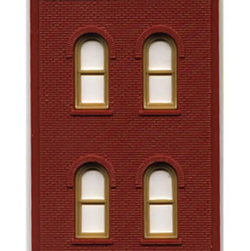 Trains|DPM 301-08 HO Two-Story Arched Wall Sections W/4 Arched Windows Building Kit - Model Train Junction: Quality Parts and Art Supplies