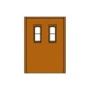Trains|DPM 301-39 HO Two-Story Wall Sections with 2 2nd-Story Rectangular Windows Kit - Model Train Junction: Quality Parts and Art Supplies