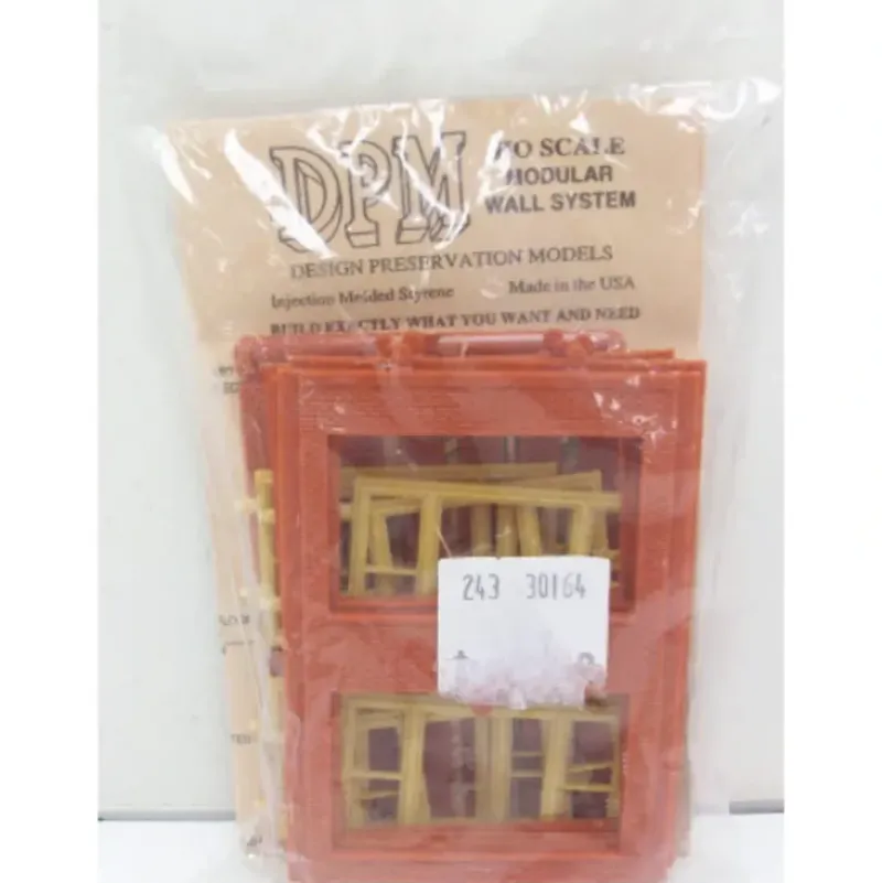 Trains|DPM 301-64 HO Two-Story Wall Sections W/2 20th Century Windows Kit - Model Train Junction: Quality Parts and Art Supplies