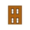Trains|DPM 301-38 HO Two-Story Wall Sections With 4 Rectangular Windows Kit - Model Train Junction: Quality Parts and Art Supplies