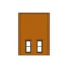 Trains|DPM 301-37 HO Two-Story Wall Sections w/2 1st Floor Rectangular Windows Kit - Model Train Junction: Quality Parts and Art Supplies