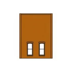 Trains|DPM 301-37 HO Two-Story Wall Sections w/2 1st Floor Rectangular Windows Kit - Model Train Junction: Quality Parts and Art Supplies