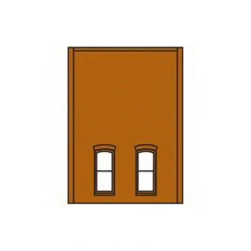 Trains|DPM 301-37 HO Two-Story Wall Sections w/2 1st Floor Rectangular Windows Kit - Model Train Junction: Quality Parts and Art Supplies