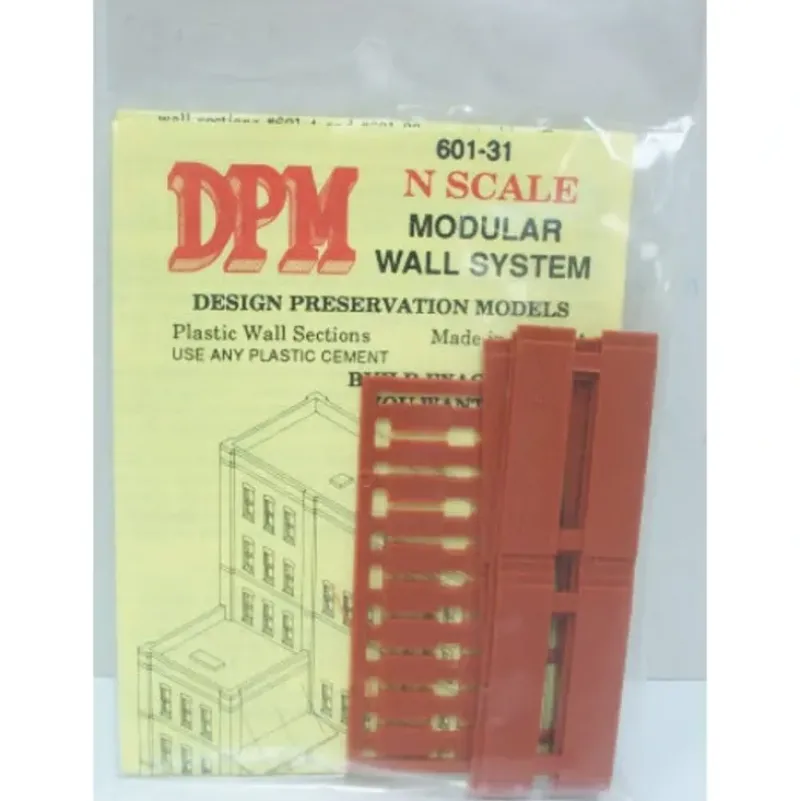 Trains|DPM 60131 N Dock Riser Wall Kit (Pack of 6) - Model Train Junction: Quality Parts and Art Supplies
