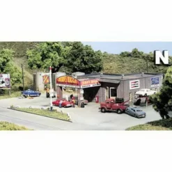Trains|DPM 66200 N Jerry Riggs Quick Service Building Kit - Model Train Junction: Quality Parts and Art Supplies