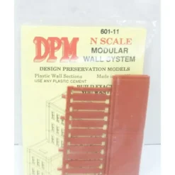 Trains|DPM 60111 N One-Story Blank Wall (Pack of 3) - Model Train Junction: Quality Parts and Art Supplies