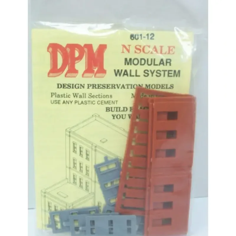 Trains|DPM 60112 N One-Story Window Sections Kit (Pack of 3) - Model Train Junction: Quality Parts and Art Supplies
