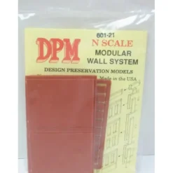 Trains|DPM 601-21 N Two-Story Blank Wall (Pack of 3) - Model Train Junction: Quality Parts and Art Supplies