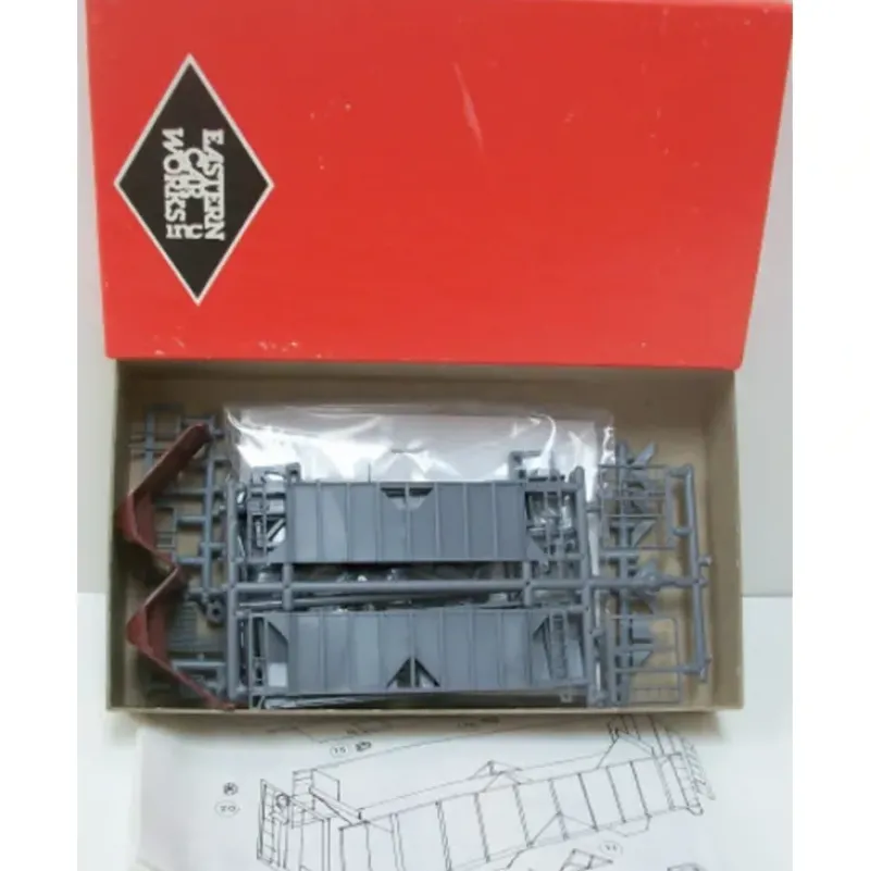 Trains|Eastern Car Works 2000 ACF 70 Ton Hopper Car Kit - Model Train Junction: Quality Parts and Art Supplies