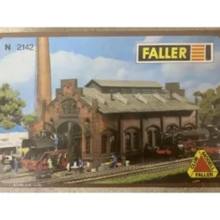 Trains|Faller 2142 N Scale Engine Loco Repair Works Shed Workshop Building Kit - Model Train Junction: Quality Parts and Art Supplies